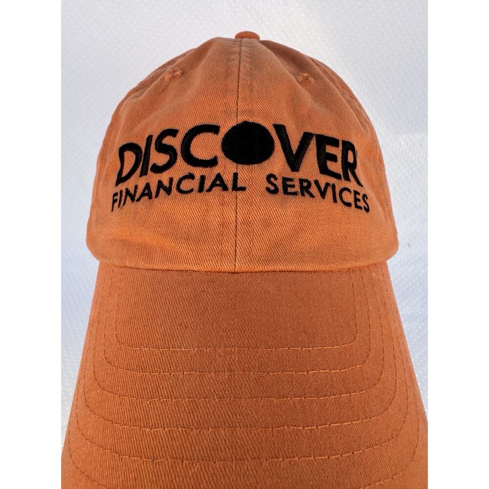 DISCOVER Financial Services Bank Hat One-Size Distressed Faded Soft Cotton